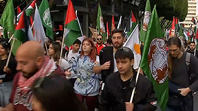 בנכחות יוונית מצומצמת: עשרות הפגנות נגד ישראל התקיימו היום ברחבי יוון
