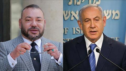 בנימין נתניהו ומלך מרוקו מוחמד השישי