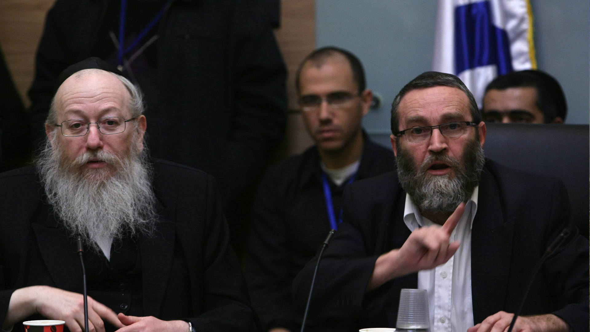 ח"כ משה גפני והשר יעקב ליצמן מיהדות התורה