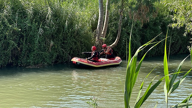 חיפושים אחר הנער בנהר הירדן