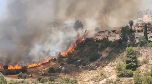 שריפת ענק התפשטה בירושלים: ארבעה מטוסי כיבוי הוזעקו למקום