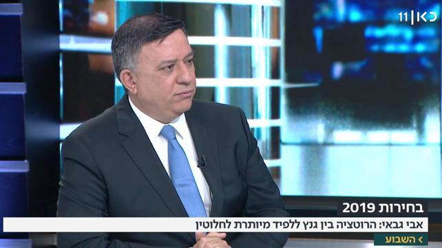 גבאי: "הרוטציה של גנץ ולפיד מיותרת, לפי הסקרים שלנו היא גורעת להם שני מנדטים מהימין"