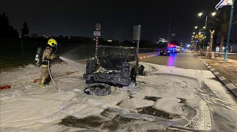 ניסיון חיסול: עבריין בכיר נפצע קשה בפיצוץ רכב בלוד
