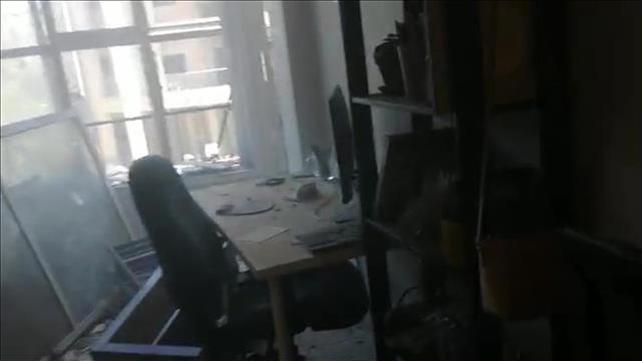 ההרס בבניין ברמת גן שפגעה בו רקטה 15.05.21