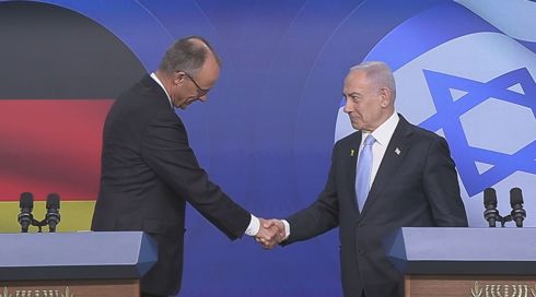 קנצלר גרמניה בירושלים: "צריך ליישם את השלב השני של תוכנית השלום בעזה"