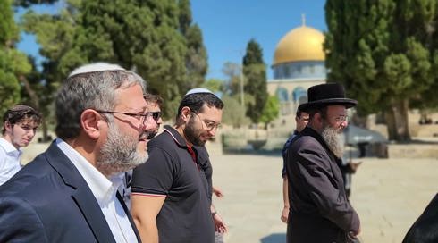 "מתסיסים את האזור": בירדן זועמים על עליית השרים, בהם בן גביר, להר הבית
