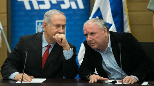 בנימין נתניהו ודוד אמסלם