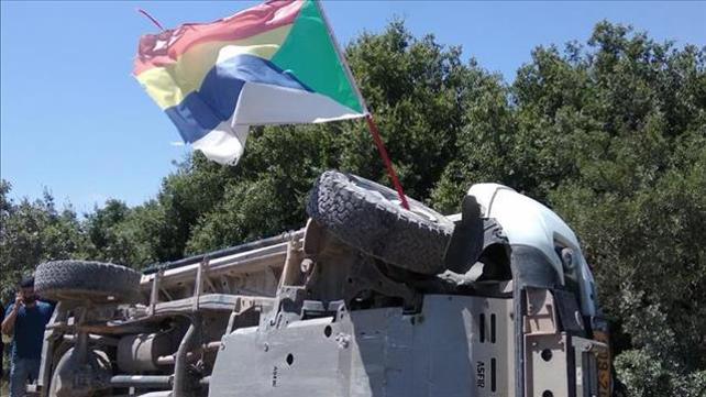 עימותים בבית ג'אן, רכב הפוך של רשות הטבע והגנים, 13.07.20