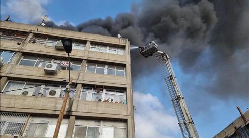 שריפה פרצה סמוך למחלף לה גווארדיה בדרום תל אביב