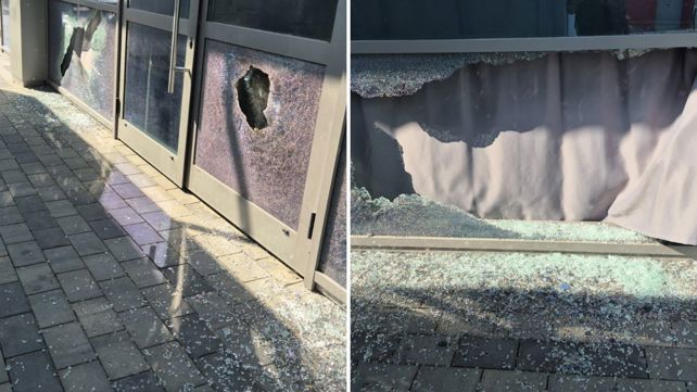 נזק למבנה ששימש כבית ספר למפונים בגליל העליון