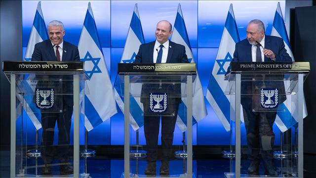 בנט, לפיד, ליברמן, הצהרה, 6.11.21