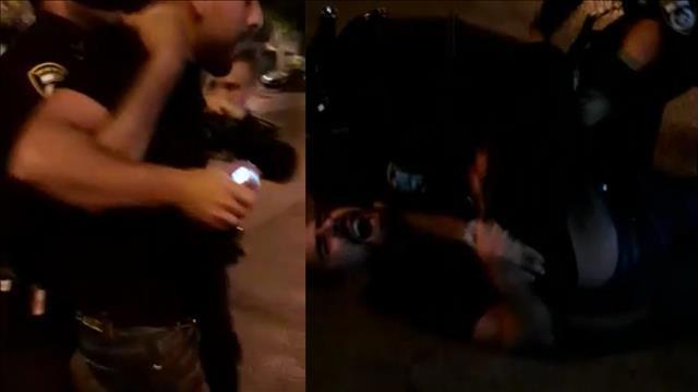שוטרים תקפו צעיר מחולון שלא עטה מסכה, וסירב להזדהות. 04.07.20 