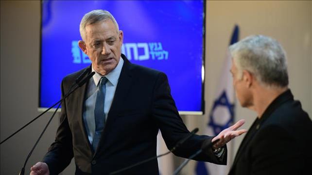 בני גנץ ויאיר לפיד