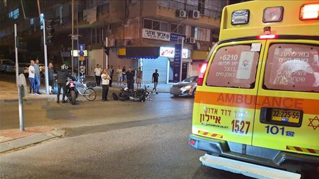 תאונת אופנוע ברחובות