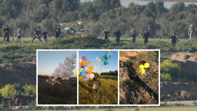 מהומות בעזה ובלוני תבערה