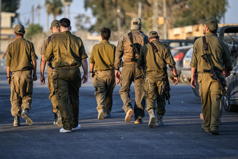 חיילי מילואים לפני כניסתם לעזה, ספטמבר 2025