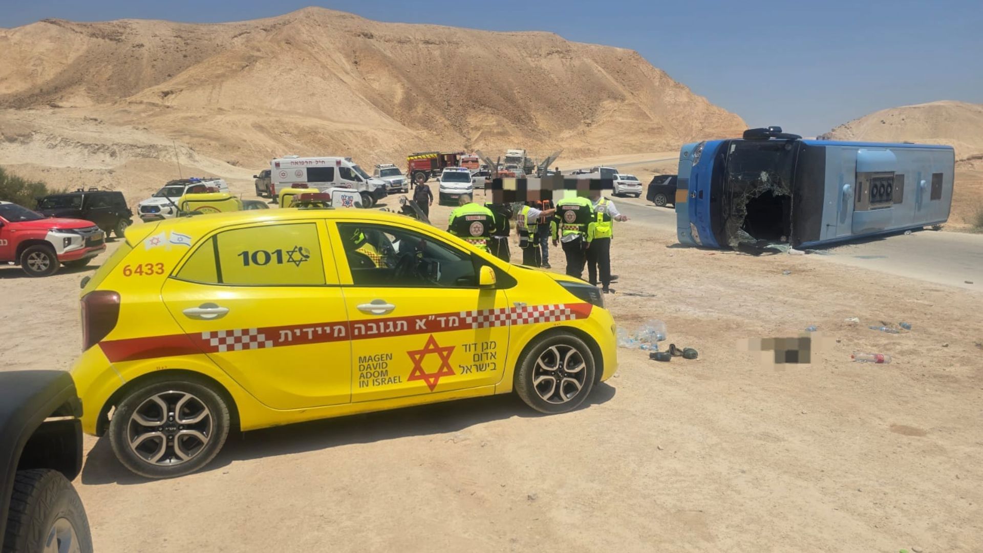 זירת התהפכות המיניבוס בבקעה, היום