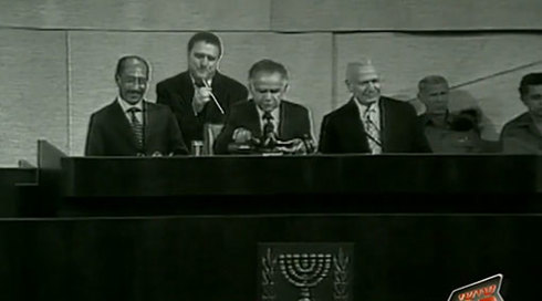 יהורם גאון בהכרזת העצמאות 