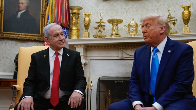 טראמפ ונתניהו בבית הלבן