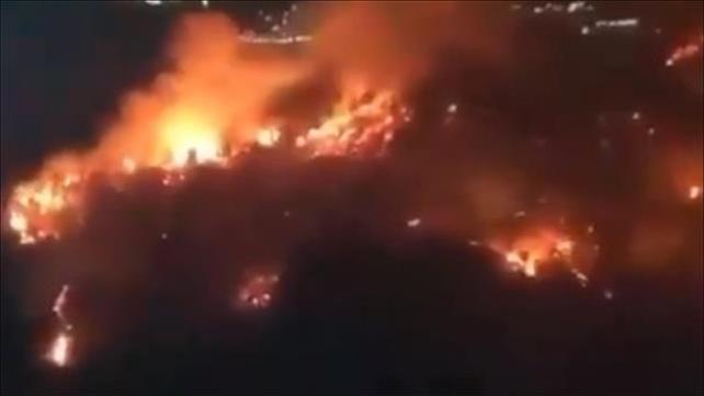 שריפות ענק בלבנון 