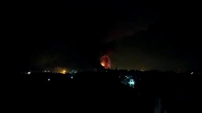 תיעוד פלסטיני לתקיפות צה"ל ברצועת עזה יעדים של חמאס. בתגובה לשיגור רקטות לאשדוד ואשקלון, 16.09.20