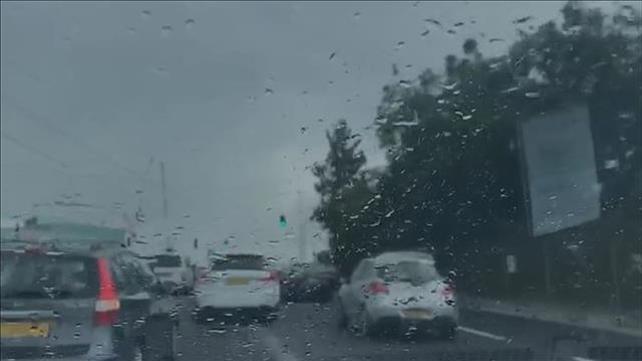 גשם ברעננה באוגוסט