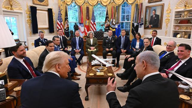 רה"מ נתניהו עם הנשיא טראמפ בבית הלבן, הערב