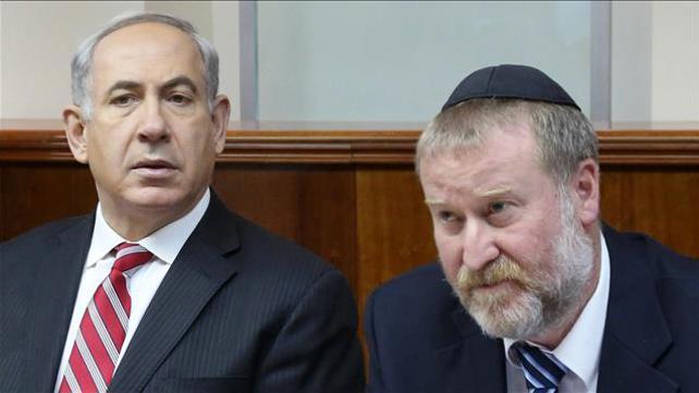 בנימין נתניהו ואביחי מנדלבליט