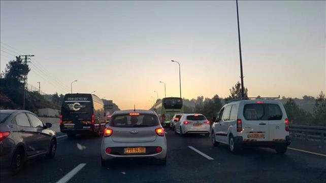 פקקים בכביש 1, 29.9.2020