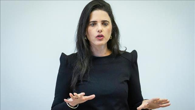 איילת שקד, לשעבר שרת המשפטים. מארס 2019