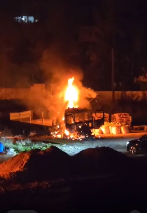 שריפת המשאית בפונדוק