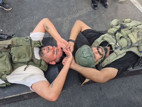 הפגנת הלומי קרב בתל אביב