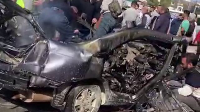 כלי רכב שהותקף בדרום לבנון