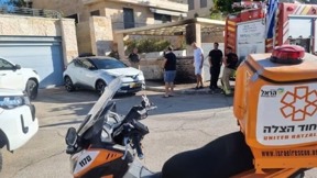 הזירה בנווה אילן בה הצית עצמו השוטר לשעבר, ויטל מישייב