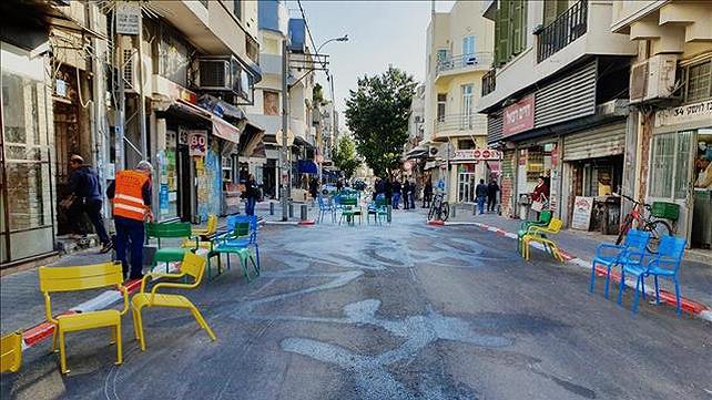 מדרחוב לוינסקי בתל אביב, 16 בדצמבר 2019