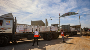 מעבר רפיח סיוע הומניטרי רצועה עזה מצרים פתוח נפתח משאיות 21.10.23 F231021AM35