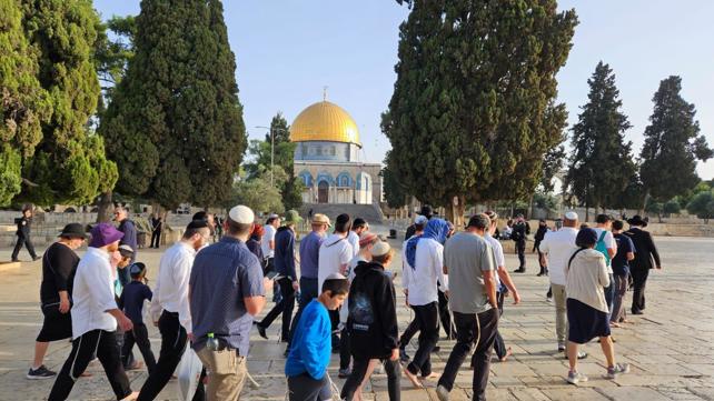 יהודים בהר הבית ביום ירושלים