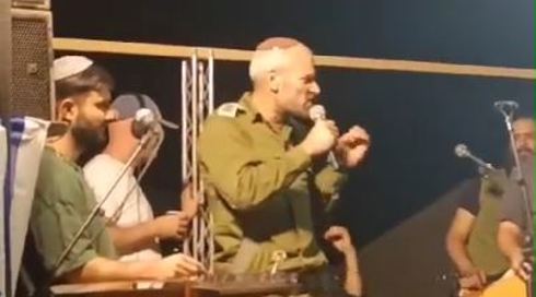 קצין לחיילים בשטח כינוס: "הארץ המובטחת שלנו, כולל עזה"