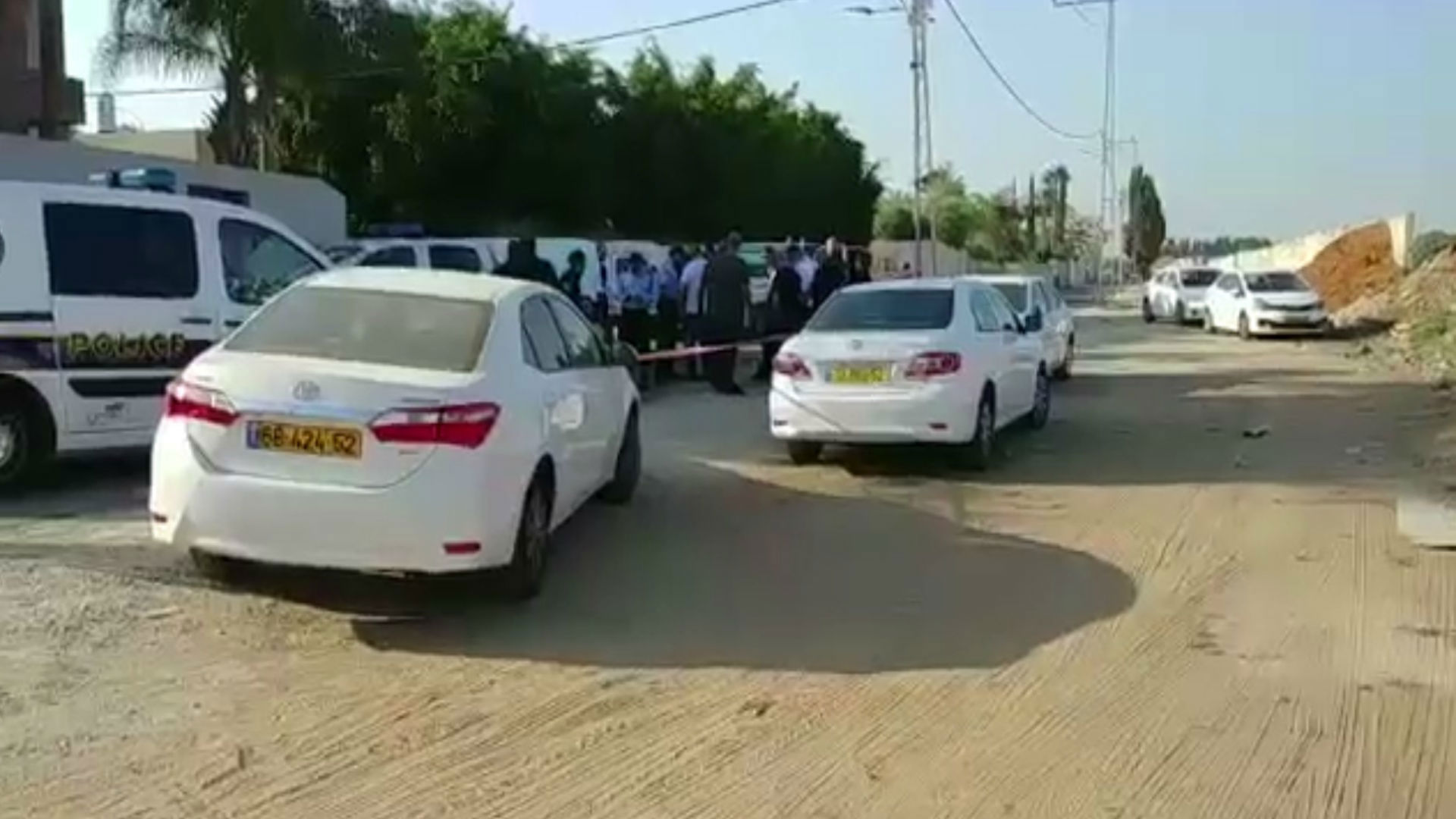 זירת מציאת הגופה בפרדס שניר שבלוד