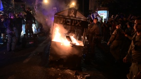 הפגנה מול מצודת זאב בתל אביב