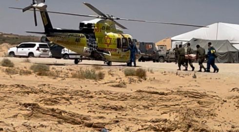 בשל תאונה עם דלת נגמ"ש: צוער בקורס קצינים פונה במצב קשה