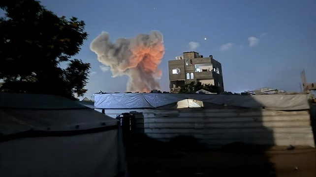 תיעוד מתקיפת חיל האוויר בחאן יונס, 29.06.26