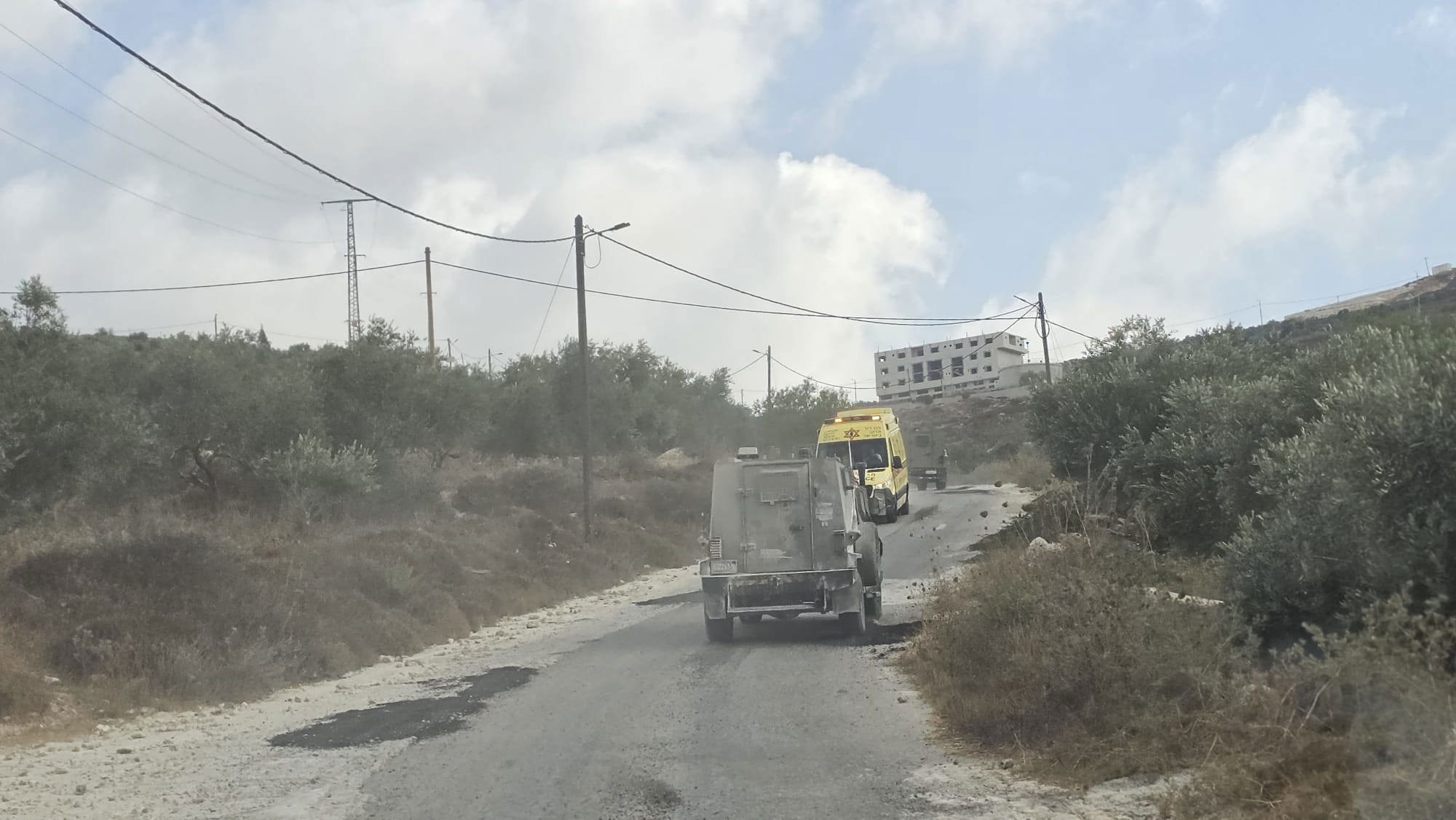 כוחות צה"ל במקום הפיגוע ליד חוות גלעד