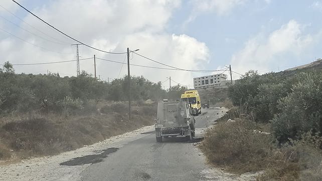 כוחות צה"ל במקום הפיגוע ליד חוות גלעד