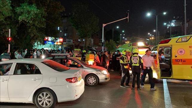 זירת התאונה בבני ברק בה נהרג רוכב אופנוע בן 27, 29.11.19
