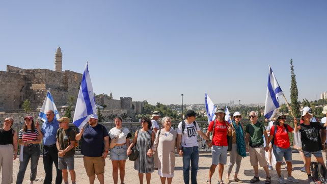 שרשרת מחאה של תומכי ומתנגדי הרפורמה