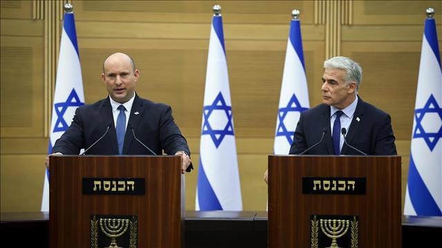 הצהרה, בנט, לפיד, פיזור הכנסת