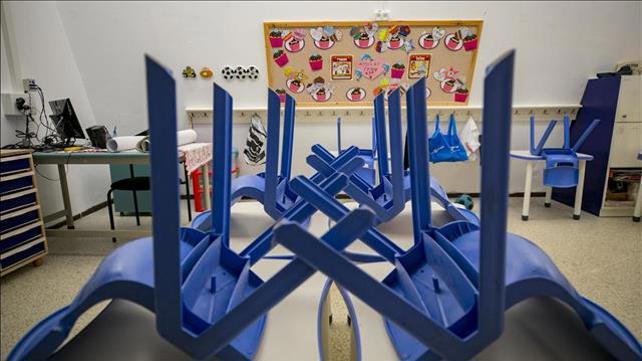כיתה ריקה, בית ספר כרמים בבית הכרם בירושלים, 21.10.20