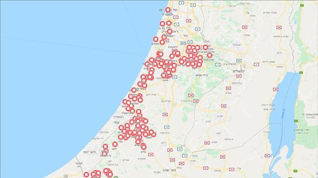 מפת ההתרעות, 13.11.19