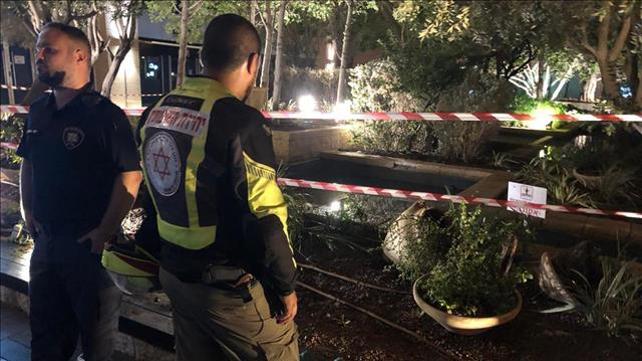 זירת ההתחשמלות ברחוב ראול ולנברג בתל אביב, ספטמבר 2019